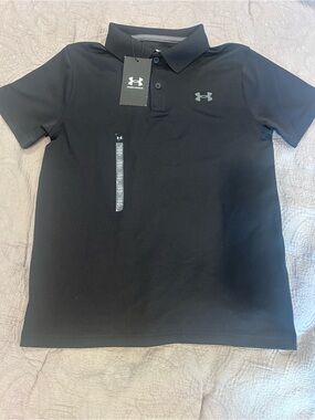 Under Armour Black Boys' Polo Performance Shirt